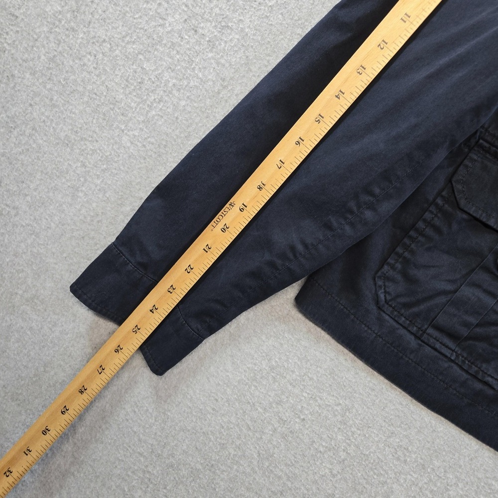 Façonnable Jacket Womens XL Blue Cotton Blend Twill Collared Lined Pockets - Picture 9 of 11